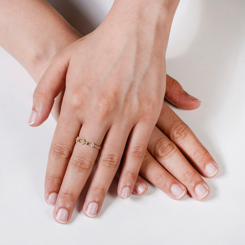 Floral Fusion Gold Blossom Band