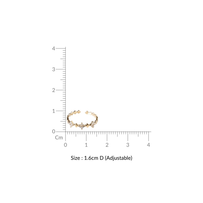 Floral Fusion Gold Blossom Band