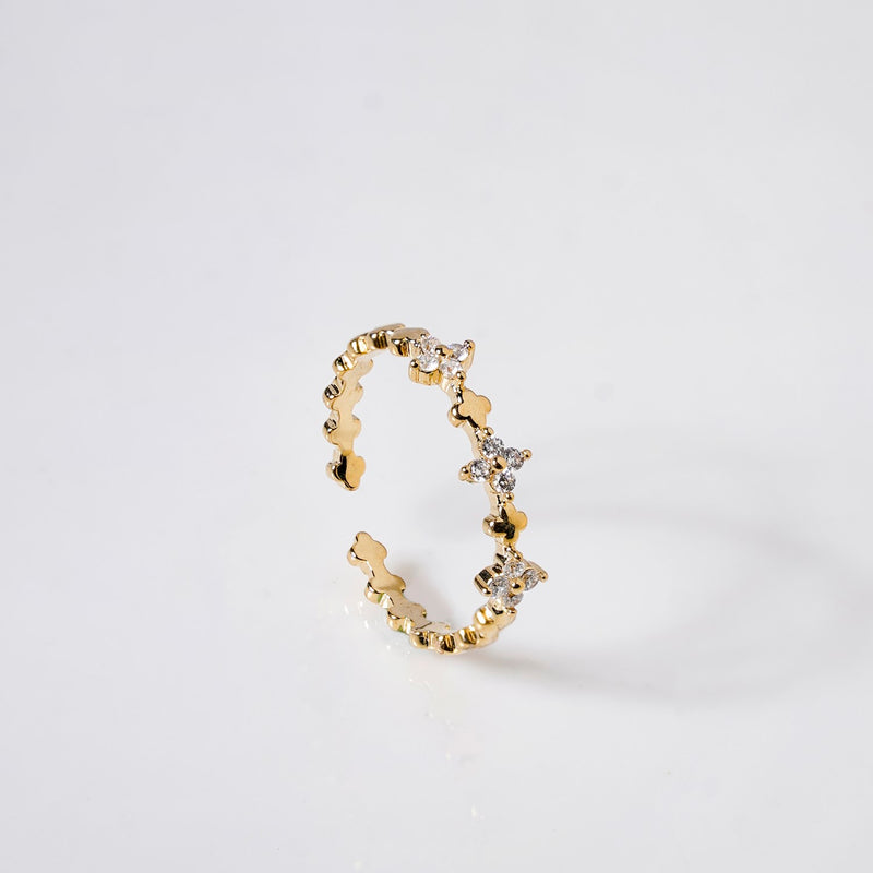 Floral Fusion Gold Blossom Band