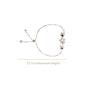 Floral Grace Silver Chain Bracelet
