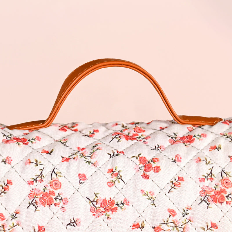 Floral Hangable Travel Organiser And Make Up Bag