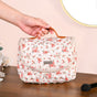 Floral Hangable Travel Organiser And Make Up Bag