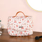 Floral Hangable Travel Organiser And Make Up Bag