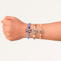 Floral Kundan Rakhi Trio Gift Set