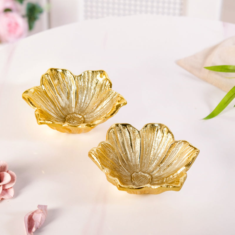 Floral Muse Decorative Trinket Bowl Set Of 2