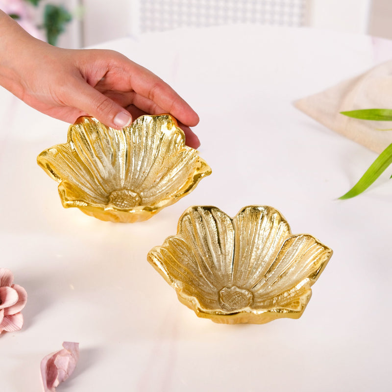 Floral Muse Decorative Trinket Bowl Set Of 2