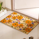 Floral Print Coir Doormat 36x24 Inch