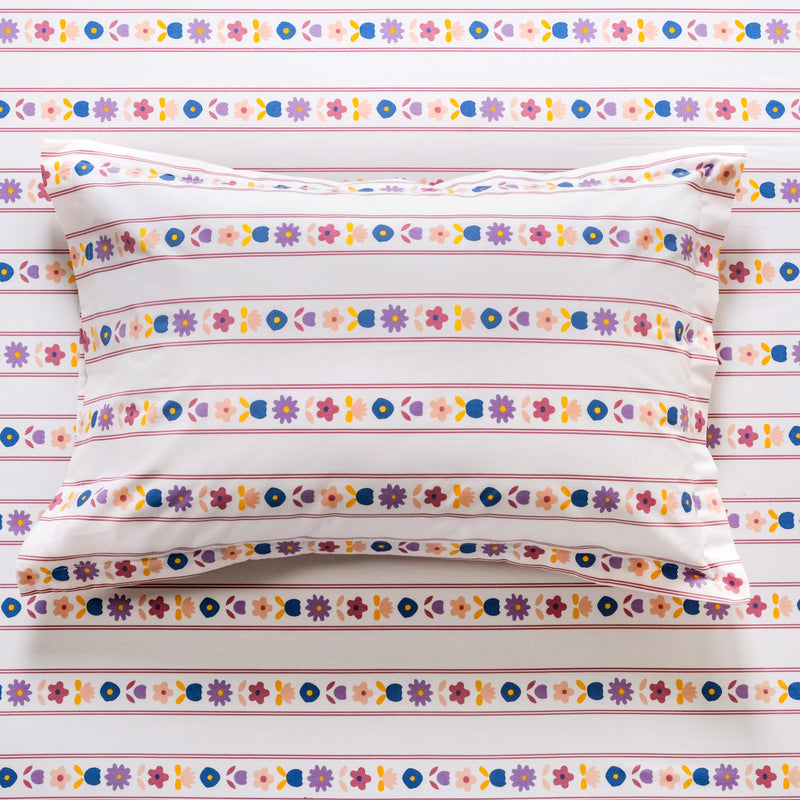 Floral Retreat Pure Cotton King Size Bedding Set 275x275cm