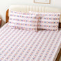 Floral Retreat Queen Size Cotton Bedding Set 254x229cm