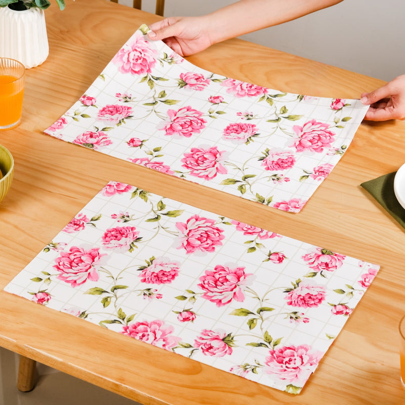 Floral Rouge Cotton Table Mat Set Of 4