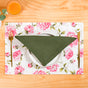 Floral Rouge Cotton Table Napkin Olive Green Set Of 6