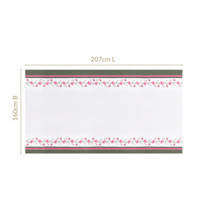 Floral Rouge Luxe 6 Seater Table Cloth 207x160cm