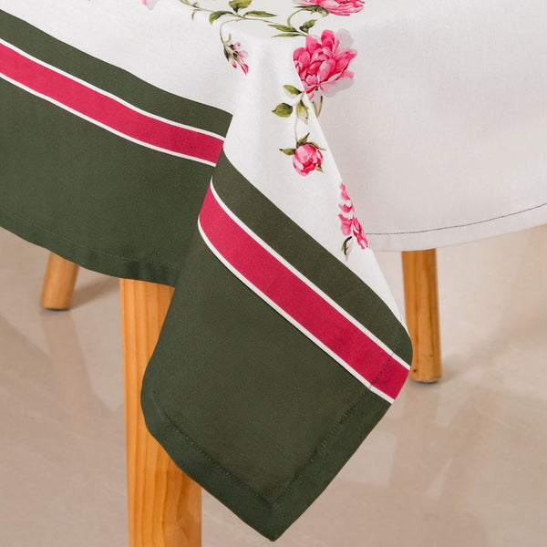 Floral Rouge Luxe 6 Seater Table Cloth 207x160cm