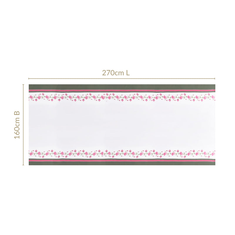 Floral Rouge Luxe 8 Seater Table Cloth 270x160cm