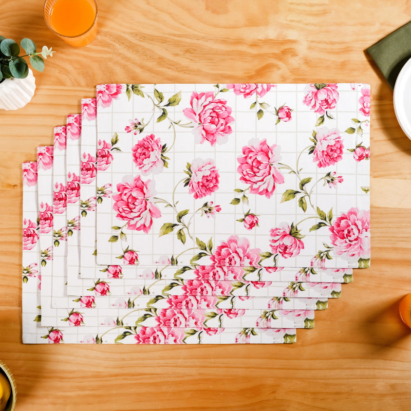 Floral Rouge Pure Cotton Table Mat Set Of 6