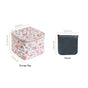 Floral Storage Bag With Pouch Set Of 6 Orange
