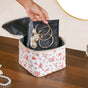 Floral Storage Bag With Pouch Set Of 6 Orange