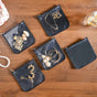 Floral Storage Bag With Pouch Set Of 6 Orange