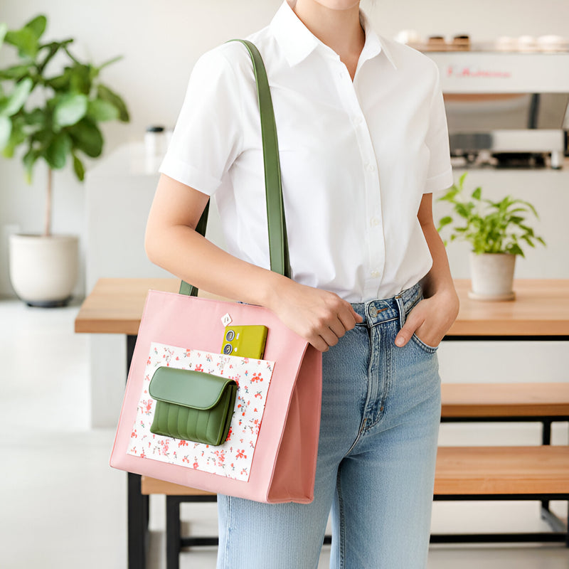 Floral Canvas Tote Bag