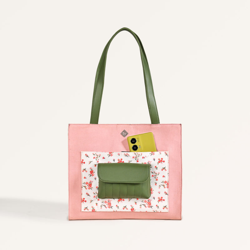 Floral Canvas Tote Bag