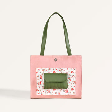 Floral Canvas Tote Bag