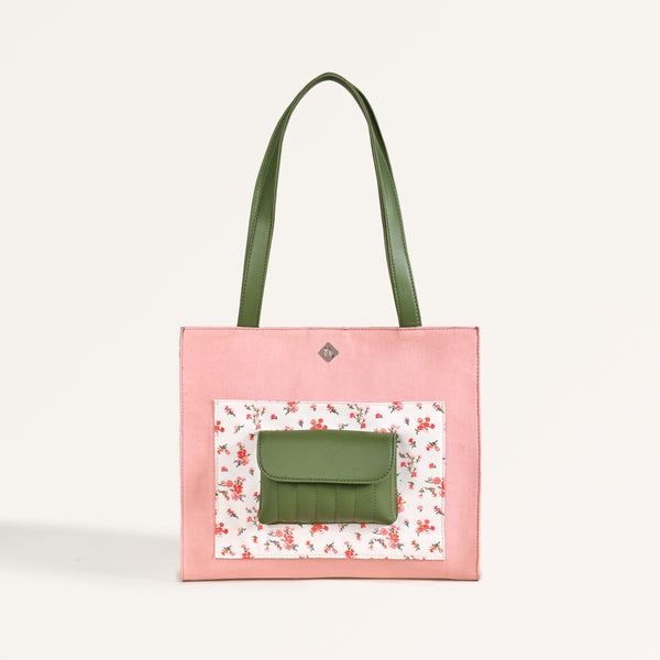 Floral Canvas Tote Bag