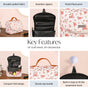Floral Hanging Travel Organiser And Makeup Bag