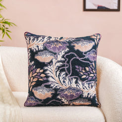 Pristine Floral Printed Cushion Cover Multicolour 15x15 Inch