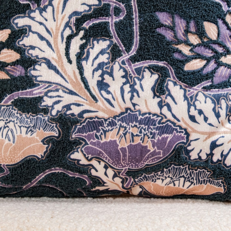 Pristine Floral Printed Cushion Cover Multicolour 15x15 Inch