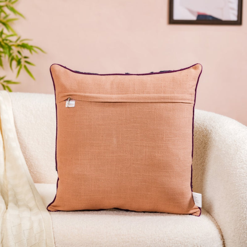 Pristine Floral Printed Cushion Cover Multicolour 15x15 Inch