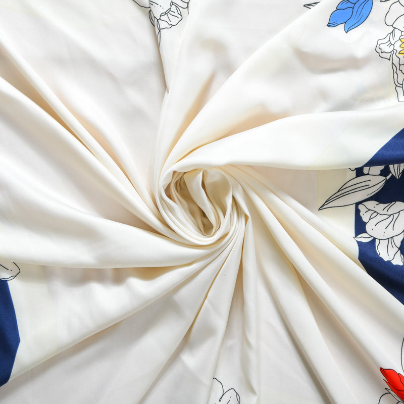 Floral Print Square Scarf For Women