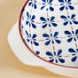 Blue Floral Serving Bowl With Handle Set Of 2 1000ml
