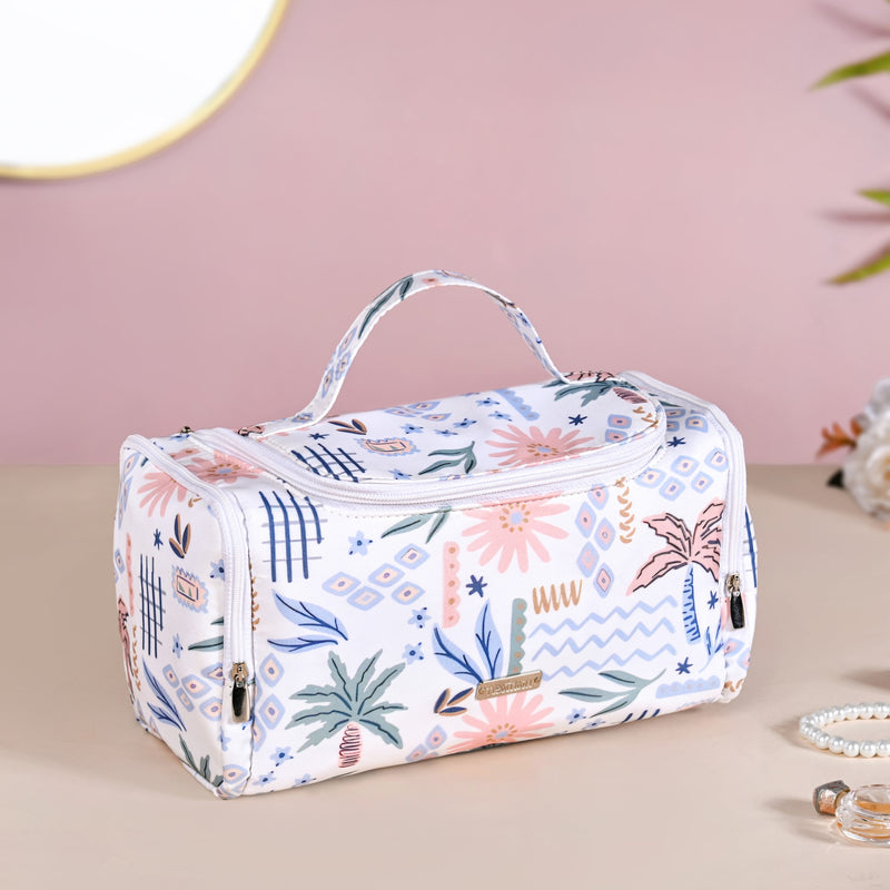 Floral Travel Organiser With Side Pockets