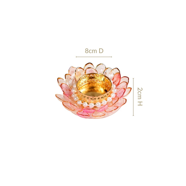 Floral Festivity Tealight Holder Set Of 6