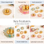 Floral Festivity Tealight Holder Set Of 6