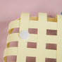 Yellow Rectangle Decorative Basket 13x10 Inch