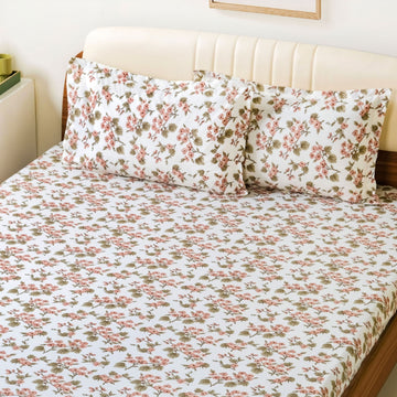 Florence Meadow Pure Cotton Queen Size Bedding Set 254x229cm