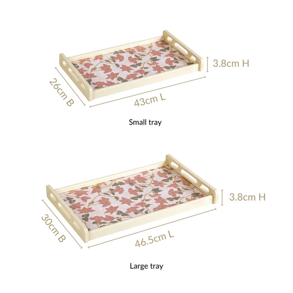 Florentia Wooden Serving Tray Set Of 2