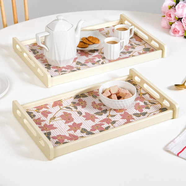 Florentia Wooden Serving Tray Set Of 2