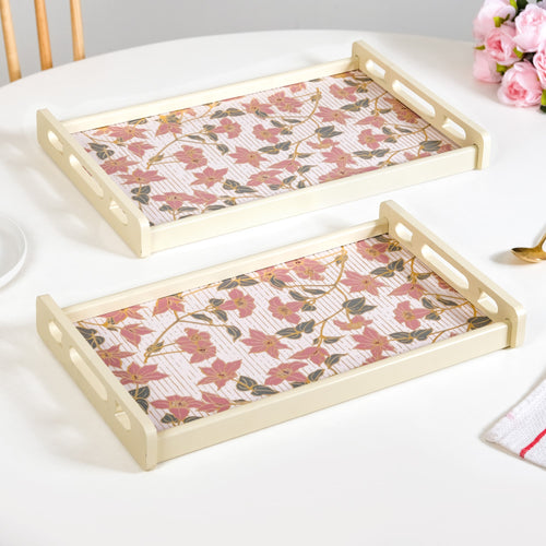 Florentia Wooden Serving Tray Set Of 2