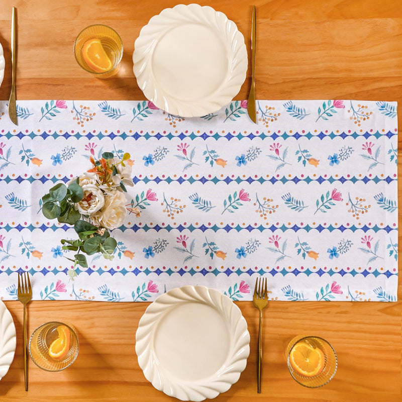 Florina Pure Cotton 8 Seater Runner 266x36cm