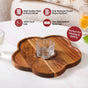 Petalia Acacia Wood Platter With Bowl Set Of 2