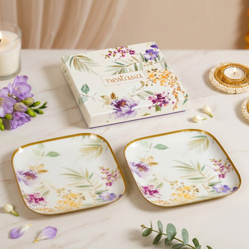 Florina Feast Platter Set Of 2 In Gift Box
