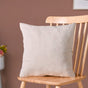 Flower Arches Embroidered Cushion Cover Beige