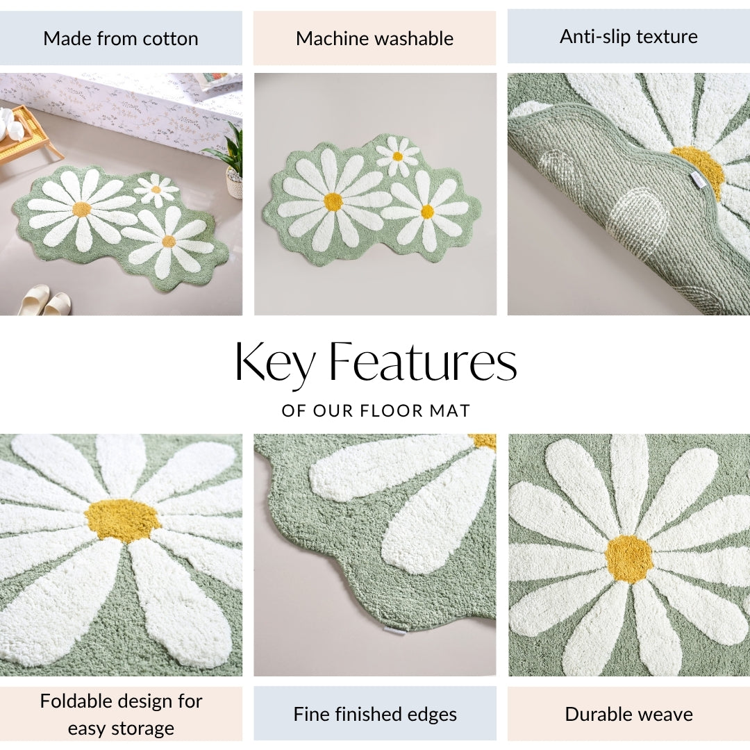 Flower Power Floor Mat 105x53 Inch Online - Premium Floor mat