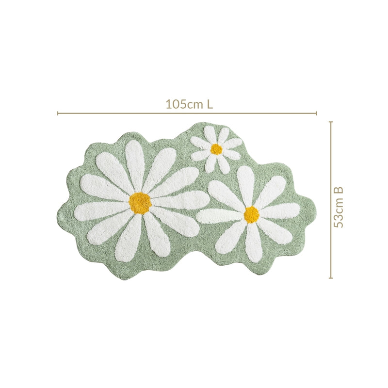 Flower Power Floor Mat 105x53 Inch