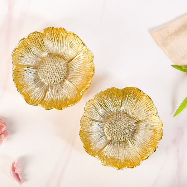 Flower Trinket Bowl Set Of 2