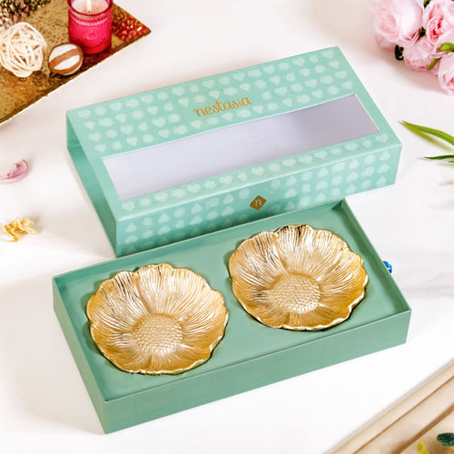 Flower Trinket Bowl Set Of 2