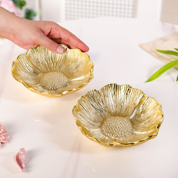 Flower Trinket Bowl Set Of 2