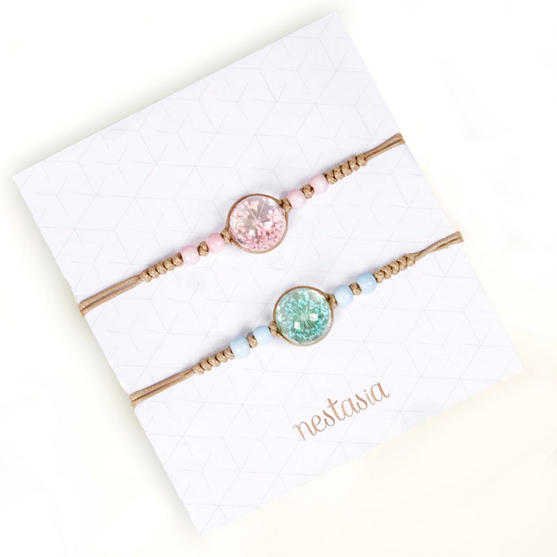 Baby's Breath Duo Bracelet Set Of 2